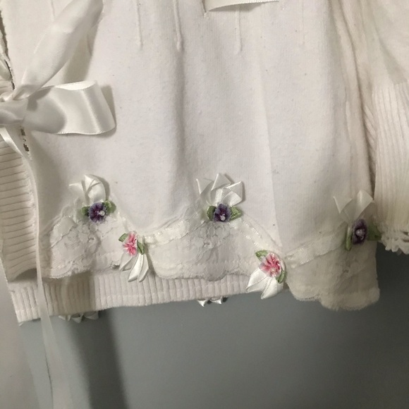 Soft feel no Itch Cotton Cardigan/Top Pretty Vintage classic quality - Picture 11 of 16